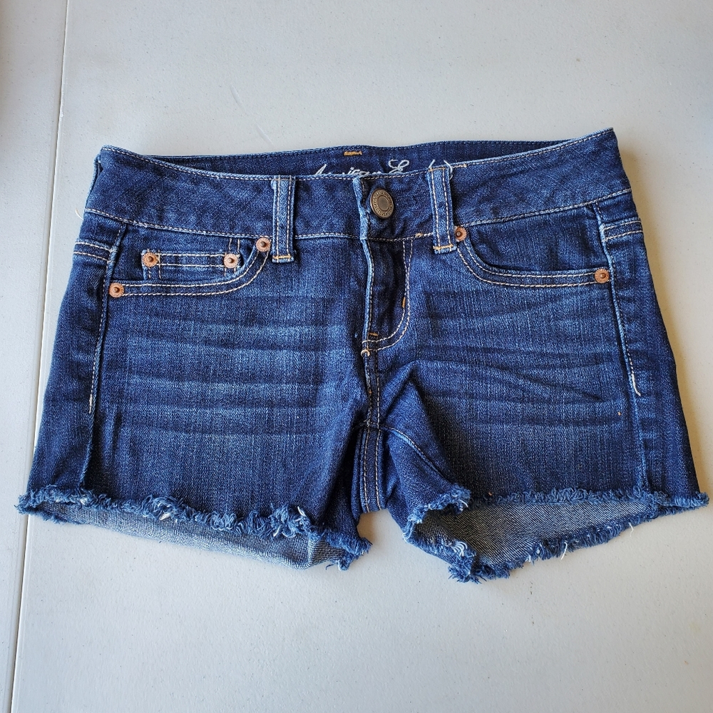 American Eagle Dark Denim Shorts